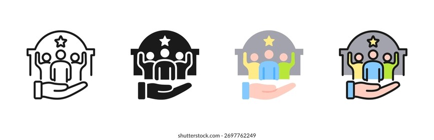 Public Administration Icon Pack In Multiple Styles