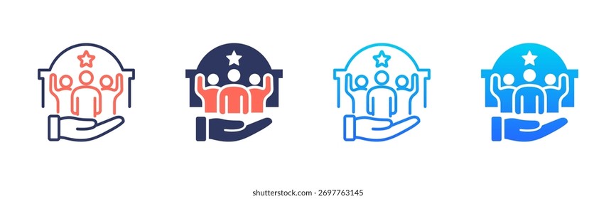 Public Administration Icon Pack In Multiple Styles