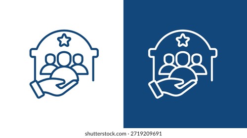 Public Administration Outline, with light and dark background
