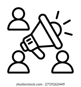 Elemento De Ícone De Anúncio Público Para Design