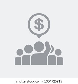 Public auction and offer in dollars