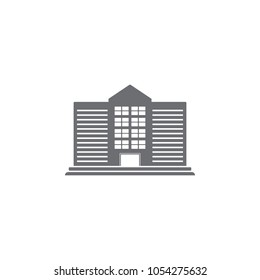 Public Building Icon. Simple Element Illustration. Public Building Symbol Design Template. Can Be Used For Web And Mobile On White Background