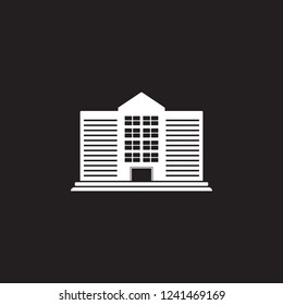 public building icon. Simple element illustration. public building symbol design template. Can be used for web and mobile