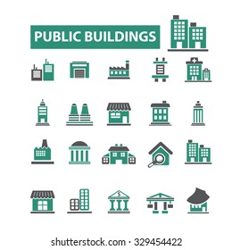 public buildings icons