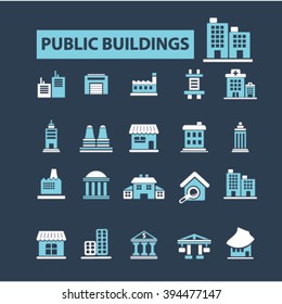 iconos de edificios públicos