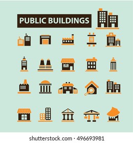 public buildings icons