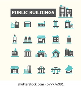 public buildings icons