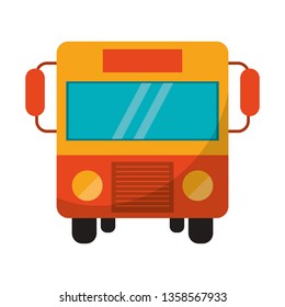 Public bus frontview symbol