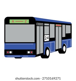 Public bus transportation vector public transit ecofriendly travel and city mobility illustration
