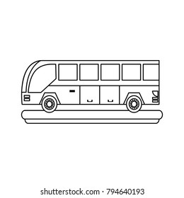 Side View Big White City Bus Stock Vector (Royalty Free) 1336499975 ...