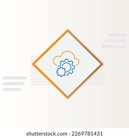 Public Cloud Services-Symbol, Vektordesign