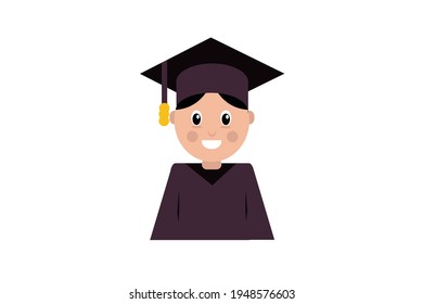 Public College Graduation Vector Illustration