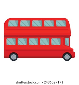 Public english bus icon cartoon vector. Classic tourism. Tour car excursion