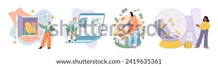 Public finance vector illustration. Strategic financial planning underpins successful public finance endeavors Policies in public finance aim to foster prosperous and stable economy Balancing public