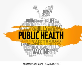 Public health apple word cloud, healthcare concept background