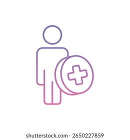 Public Health Icon vector stock illustration
