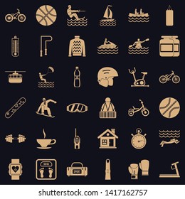 Public health icons set. Simple set of 36 public health vector icons for web for any design