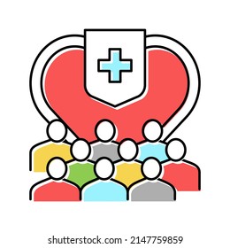 Public Health And Safety Color Icon Vector. Public Health And Safety Sign. Isolated Symbol Illustration