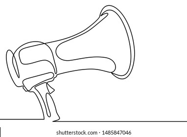 Public Horn Speaker Continuous One Line