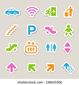 Public icons set.Illustration EPS10