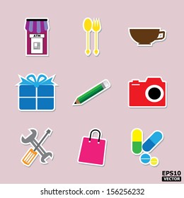 Public icons or symbols set.-eps10 vector