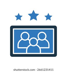 Public Image Icon Mixed Vector Illustration