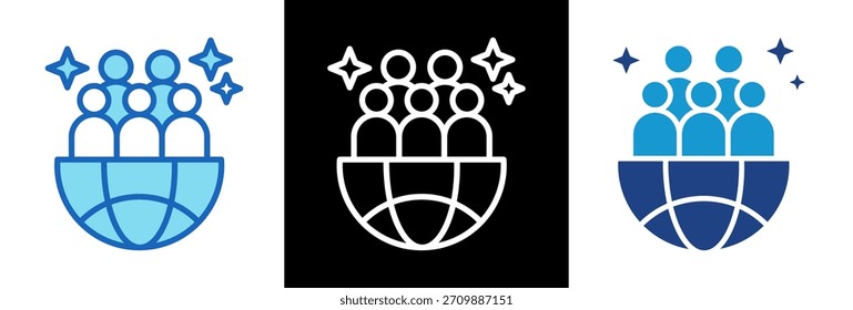 Icono de Imagen pública Ilustración vectorial triplestyle