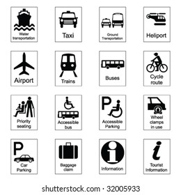 Public Information Signs Collection 1 Transport