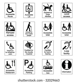 Public Information Signs Collection 2 Disabilities