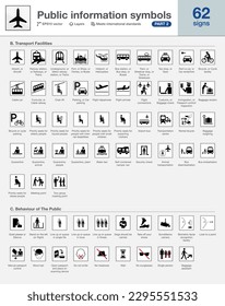Public information signs for international - Part 2: Transport Facilities, Behavior of The Public
