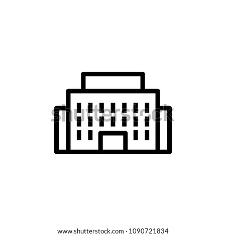 public institution icon. Element of building icon for mobile concept and web apps. Detailed public institution icon can be used for web and mobile on white background