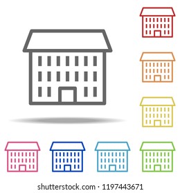 public institution icon. Elements of Buildings in multi colored icons. Simple icon for websites, web design, mobile app, info graphics