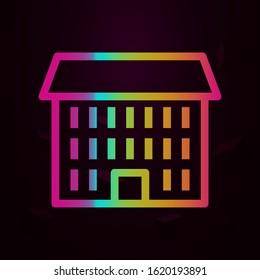 public institution nolan style icon. Simple thin line, outline vector of buildings icons for ui and ux, website or mobile application