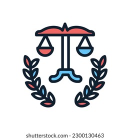 Public Interest Law icon in vector. Illustration