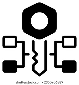 Symbol für öffentliche Schlüsselinfrastruktur für uiux, Infografik usw.
