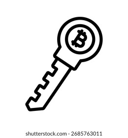 Public Key line icon , vector, pixel perfect, illustrator file 