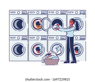 2,811 Self service laundry Images, Stock Photos & Vectors | Shutterstock