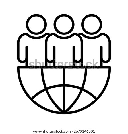 Public line icon vector collection