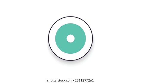 Public Mint, MINT cryptocurrency logo on isolated background with copy space. 3d vector illustration of Public Mint, MINT Token icon banner design concept.