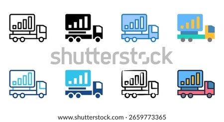 Public Offering Roadshow icon set multiple style collection 
