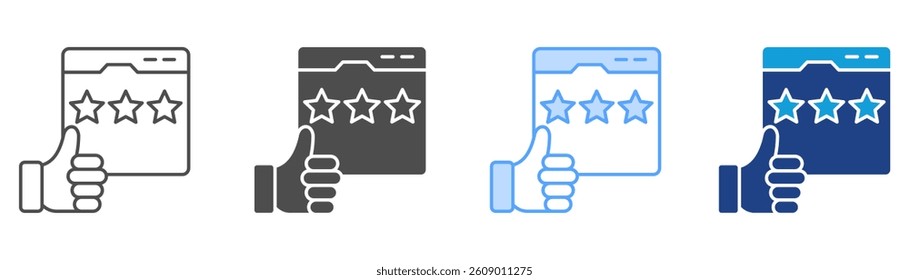 Public Opinion Icon Set Multiple Style Collection