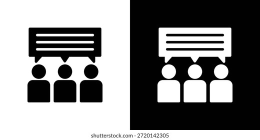 Ícone de opinião pública definir Vetor Design para conceito móvel e web design.
