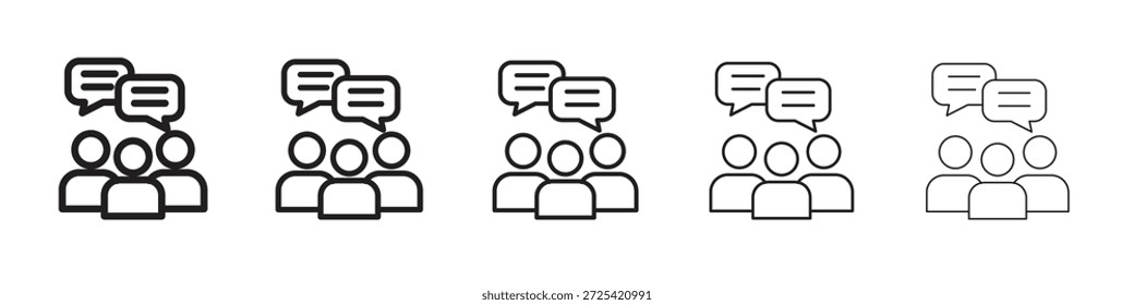 Icono de opinión pública elemento de diseño de Vector Vector eps 10