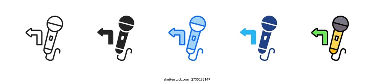 Öffentliche Meinung Shift Symbol Set Multiple Style Collection