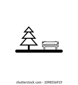Public park vector icon