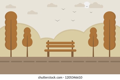 public park,park. vector illustration. flat design style