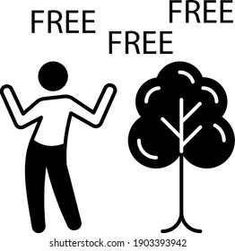 Public Parks reopned after end of Coronavirus Pandemic Concept Vector Glyph Icon Design, New Normal Symbol on White background,
