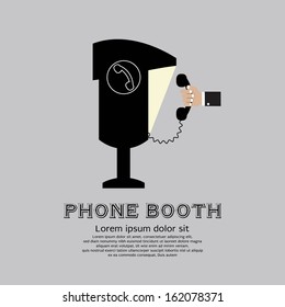Public Phone Booth Vector Illustration EPS10
