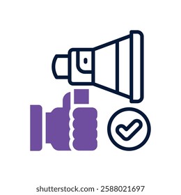 public relation dual tone icon. vector icon for your website, mobile, presentation, and logo design.