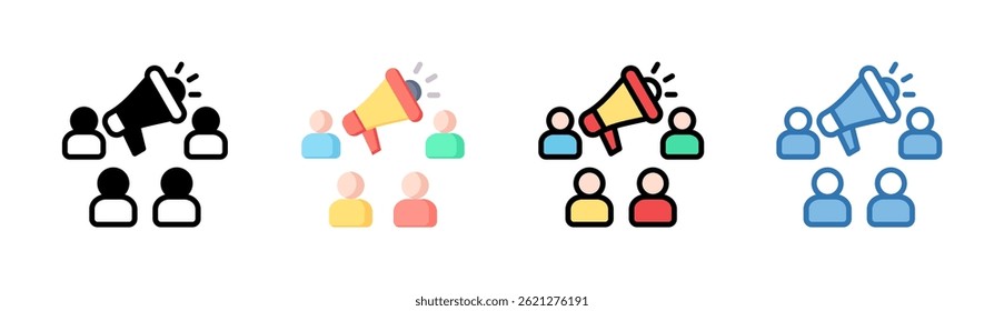 Public Relation Icon-Element für Design